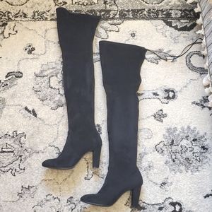 Like New Stuart Weitzman Highland Over the Knee Boots Stretch Suede